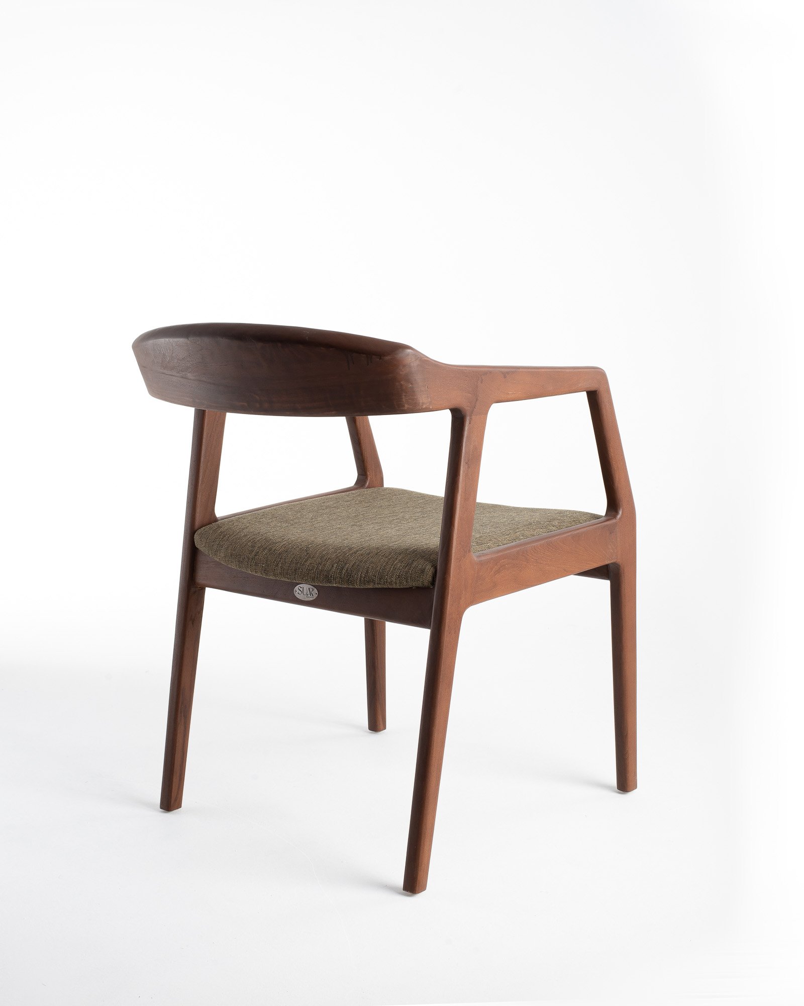 HENDRY DINING ARM CHAIR/ WALNUT/NATURAL Thumbnail